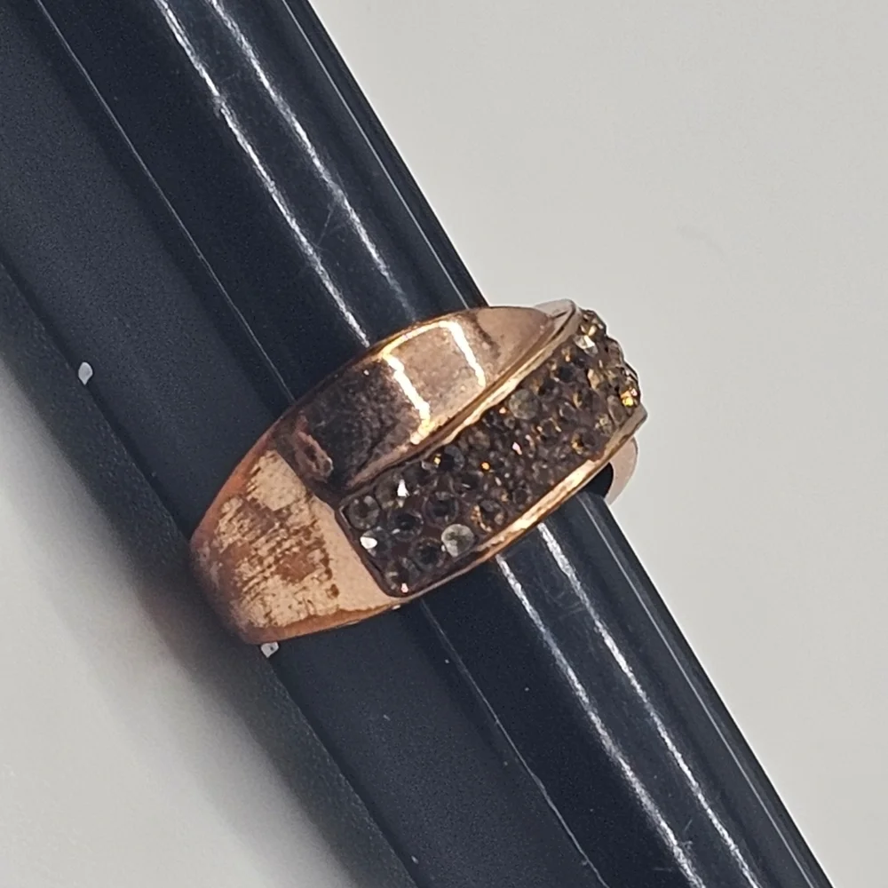 Rhinestone Band Ring (Size 8.5)